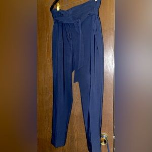 7th Avenue Design Studio Size 10 Dress Pants Navy Blue